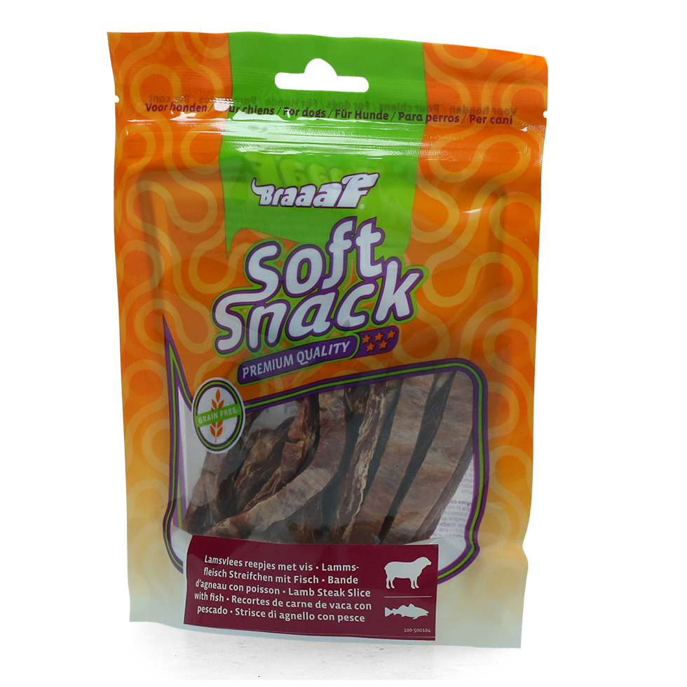 Braaaf Beef Steak Slice with fish 12 cm