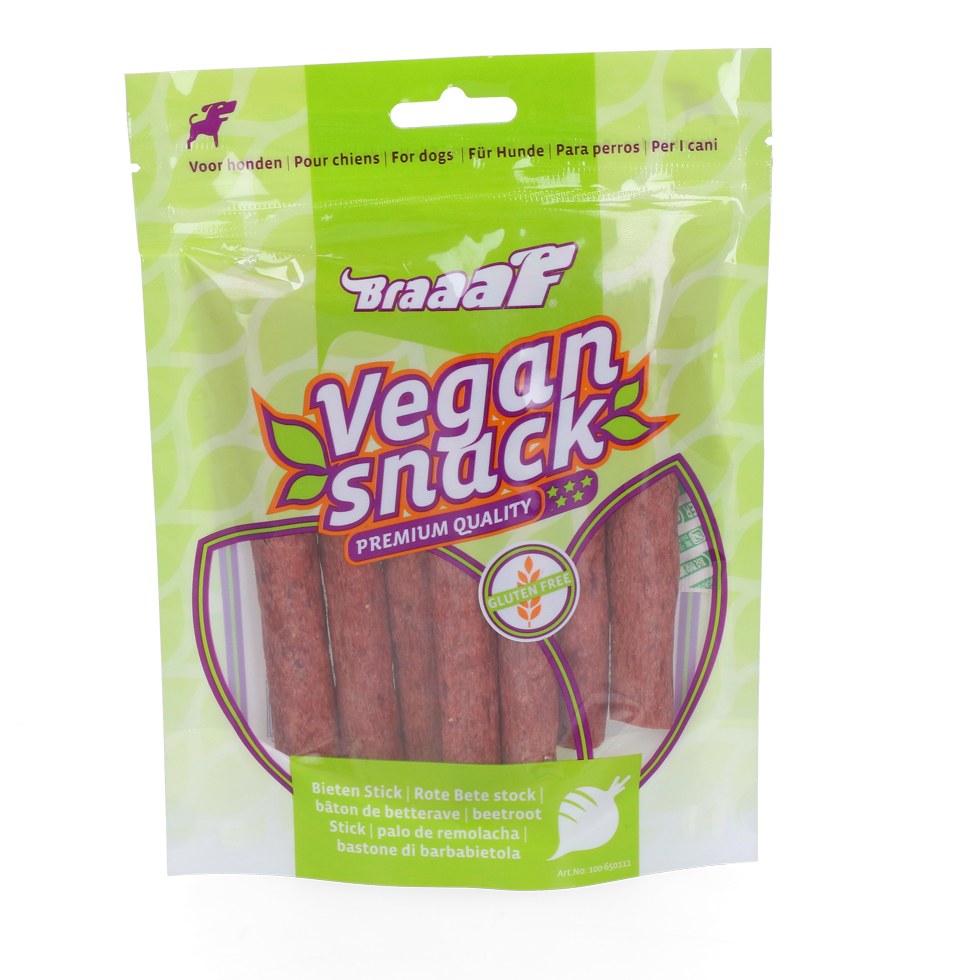 Braaaf VEGAN snack red beetroot stick 80 g