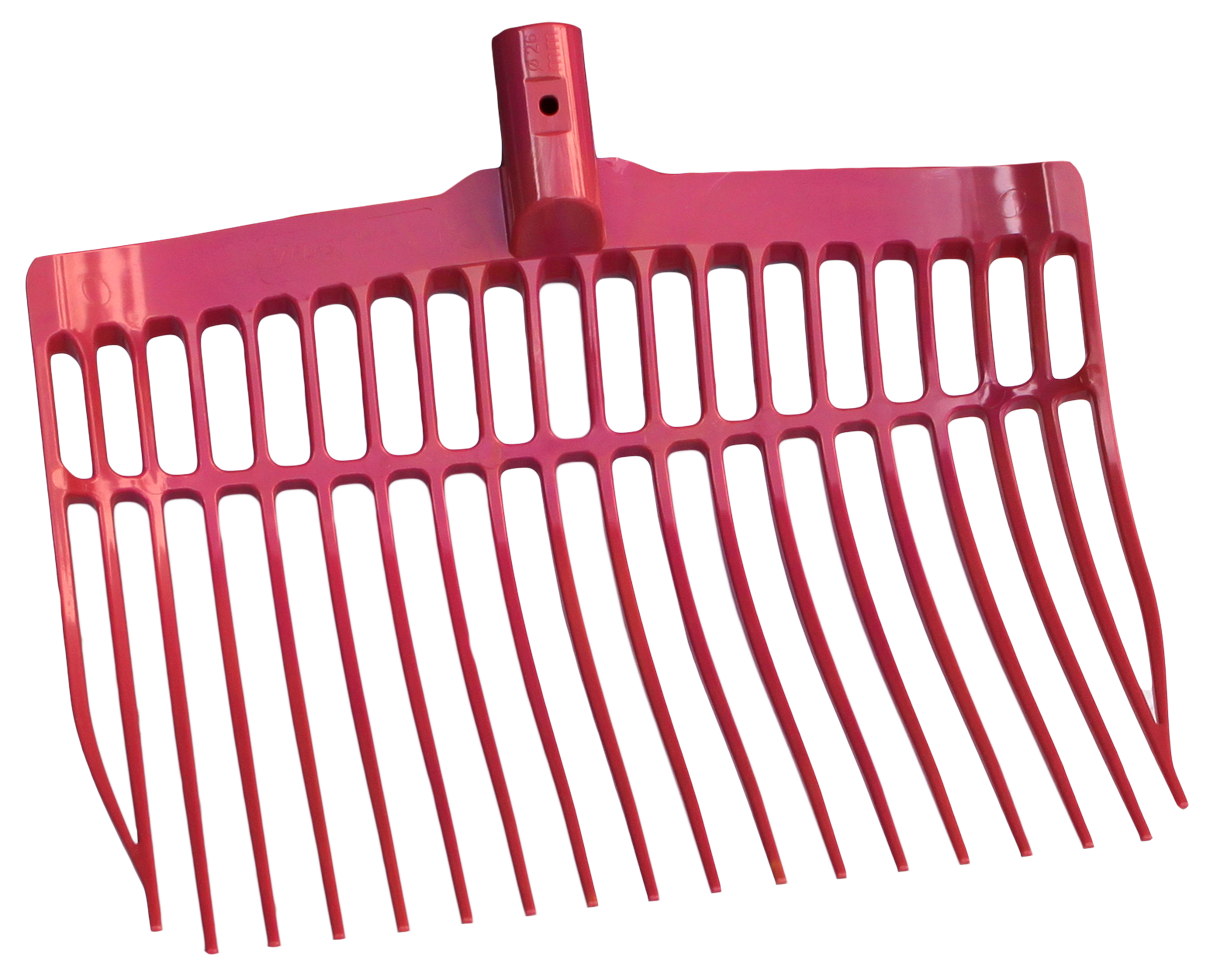 Shaving fork plastic pink without handle