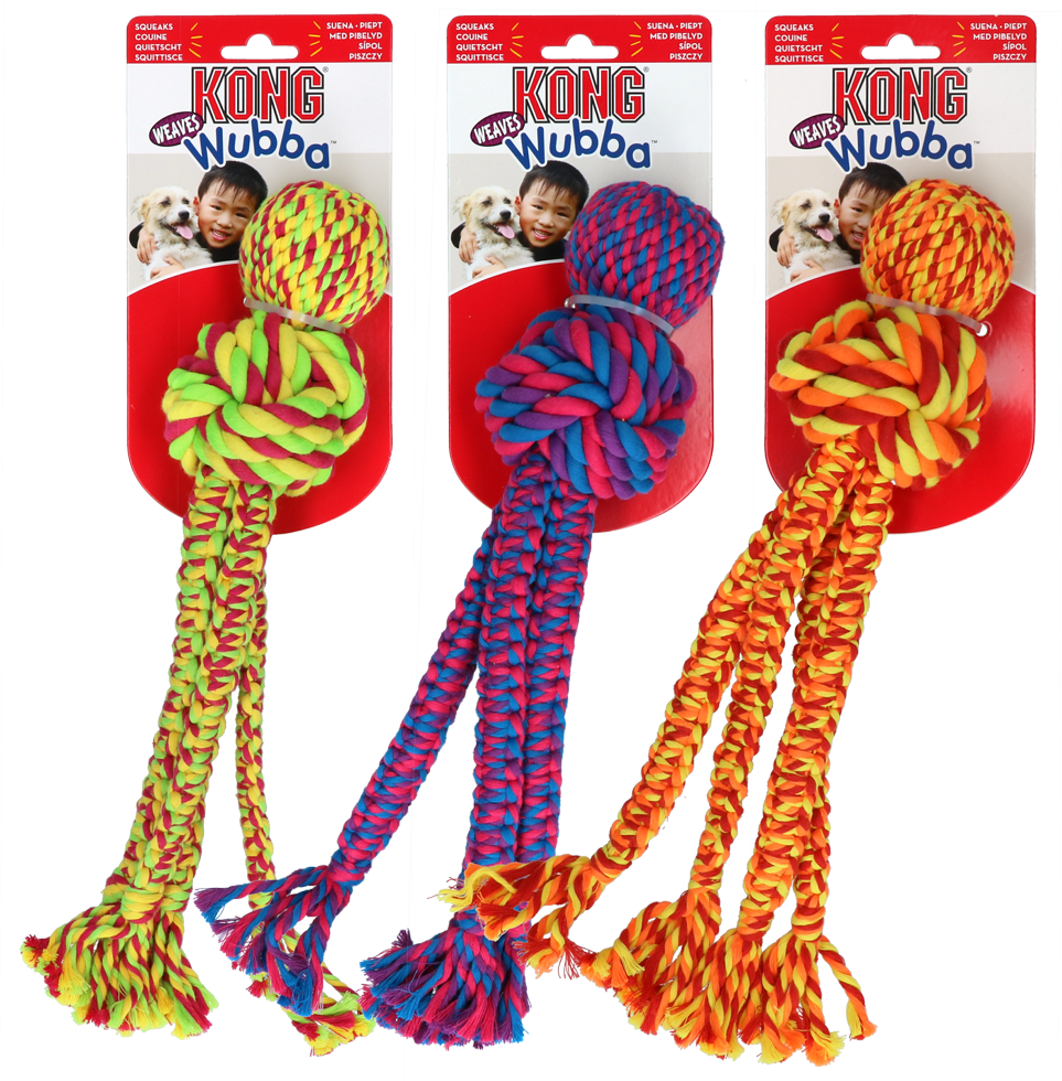KONG Wubba Weaves with rope Ass. L