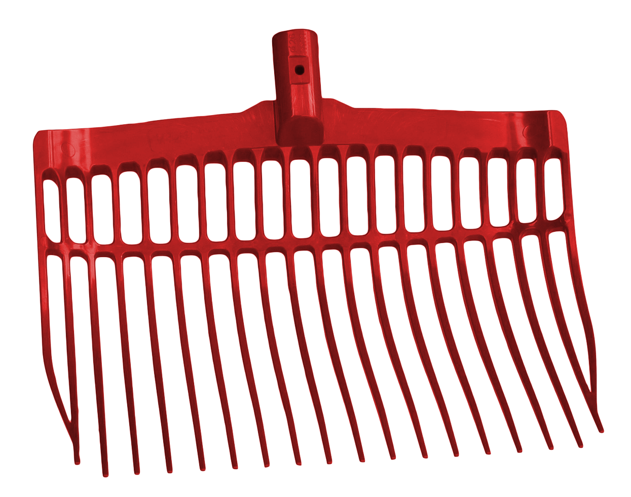 Shaving fork plastic red without handle