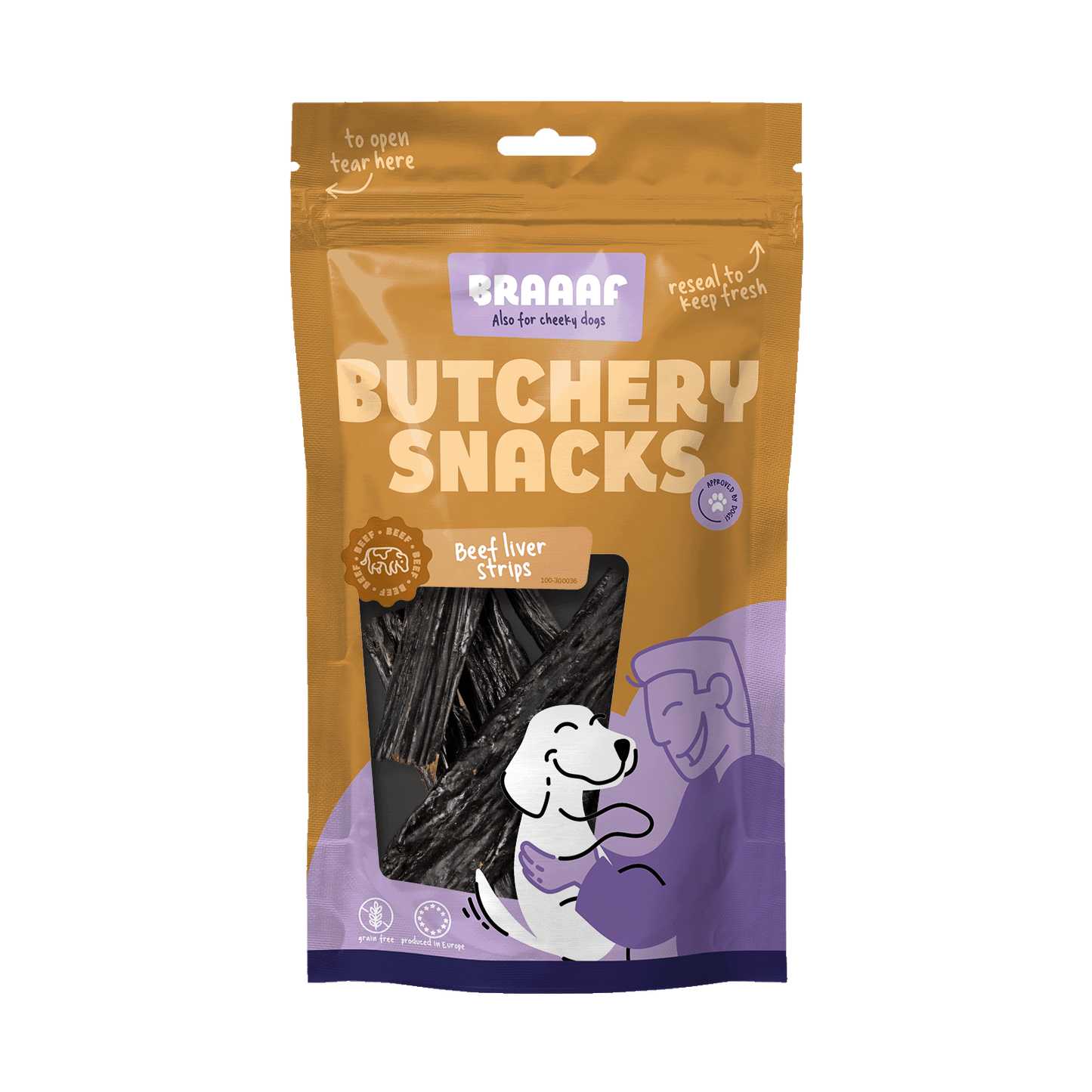 Braaaf Butchery Snacks Beef Liver Strips 150 g
