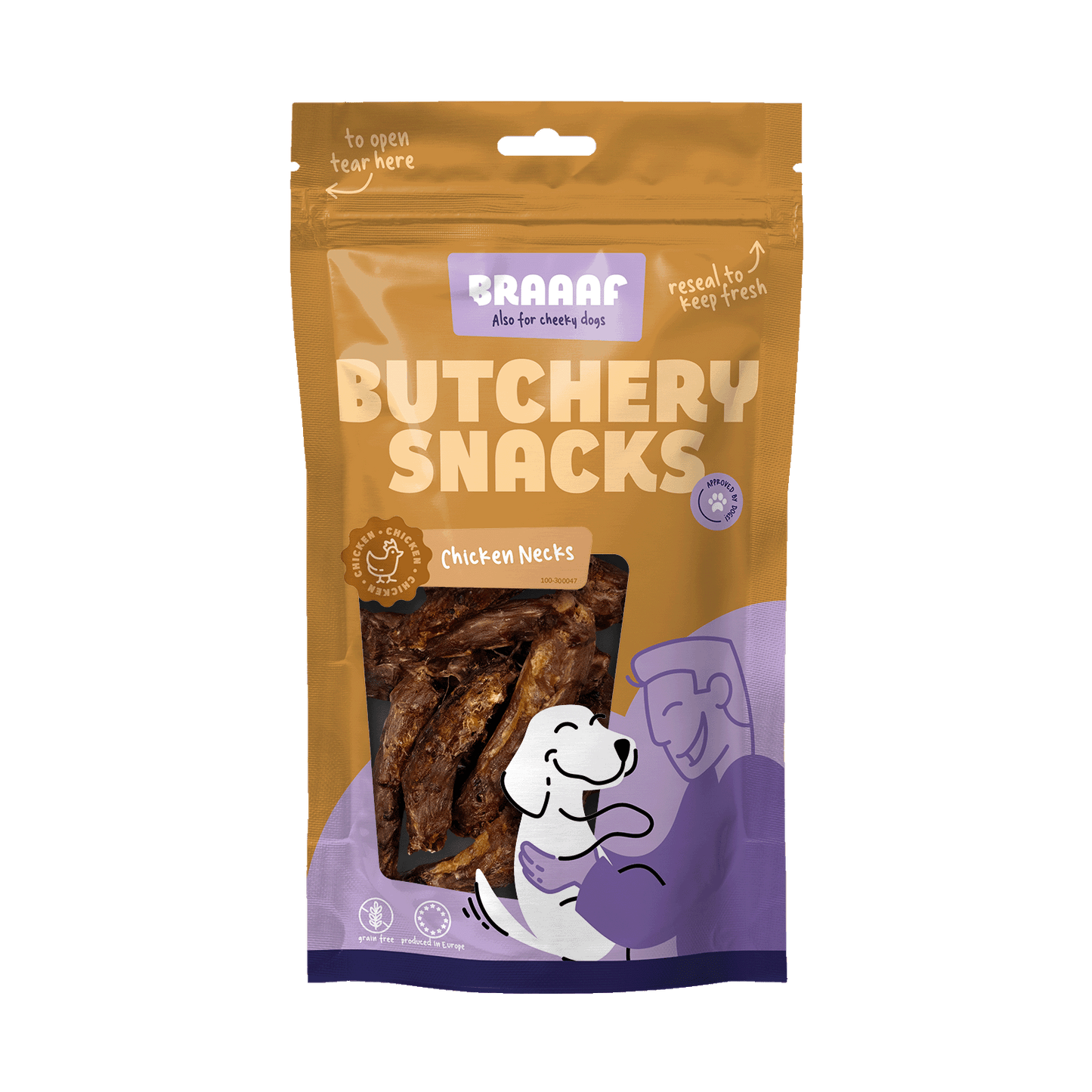 Braaaf Butchery Snacks Chicken Necks 125 g