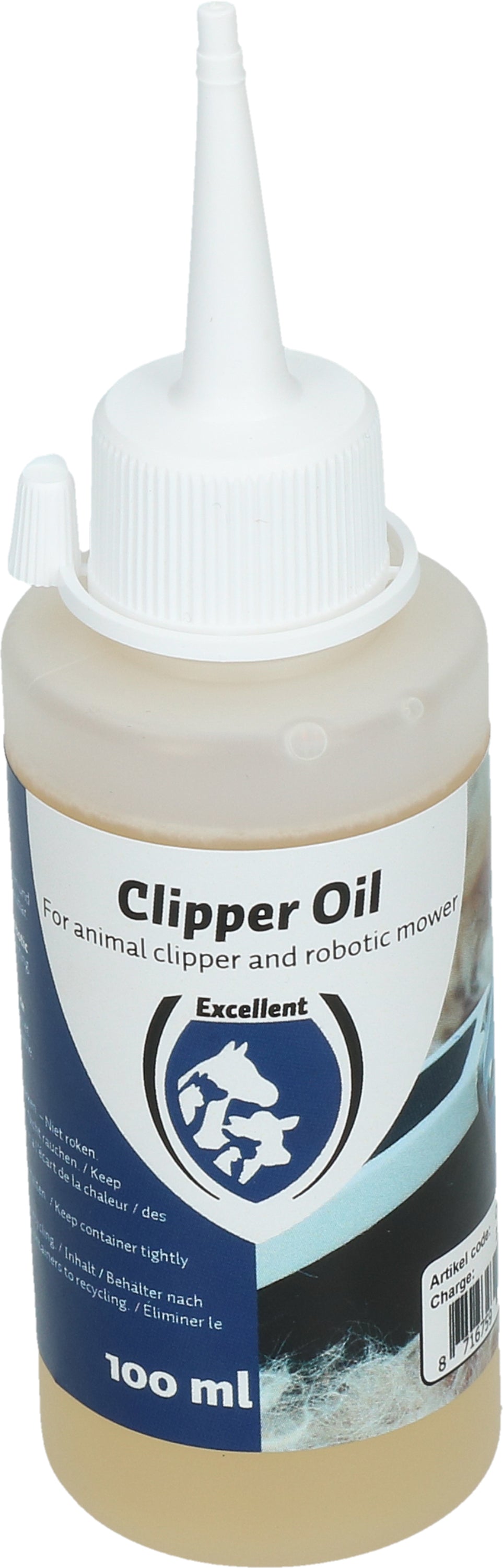 Oil for shearing machine and robotic mower