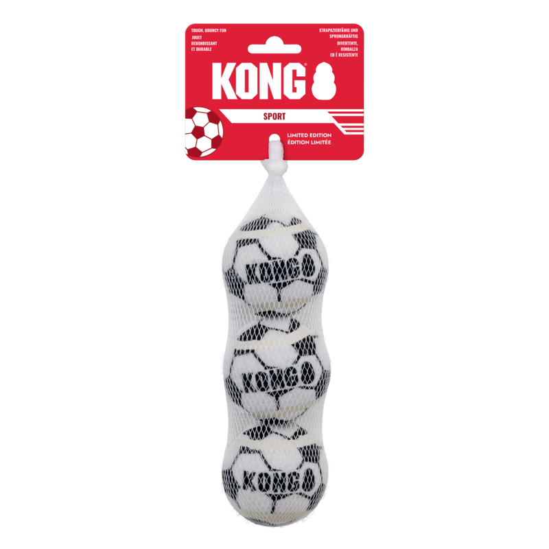 Kong Sport Soccer Ball M 6,5 cm (3-pk)