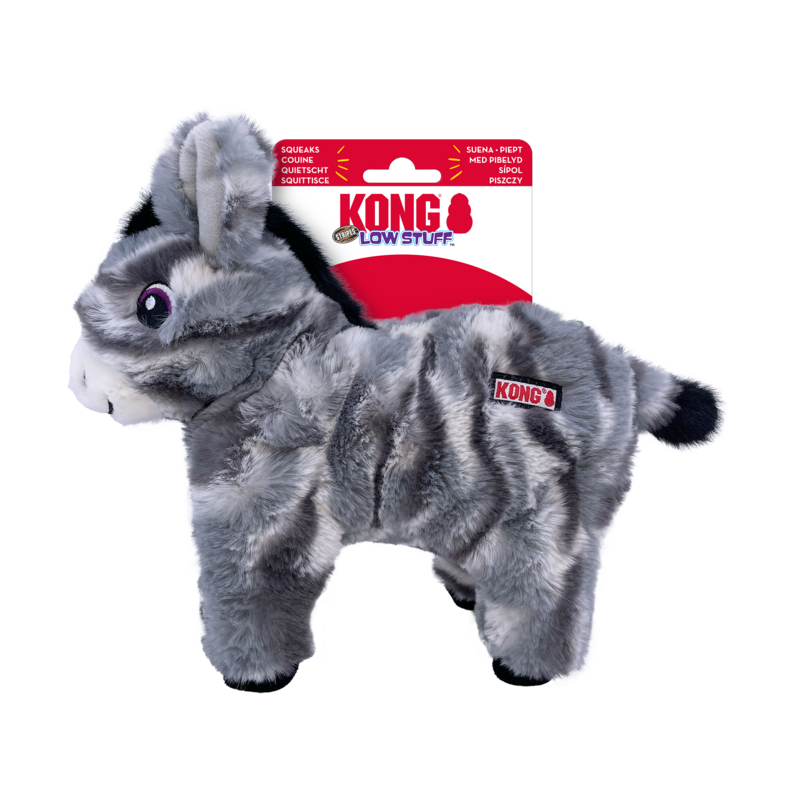 KONG Stripes Low Stuff Donkey