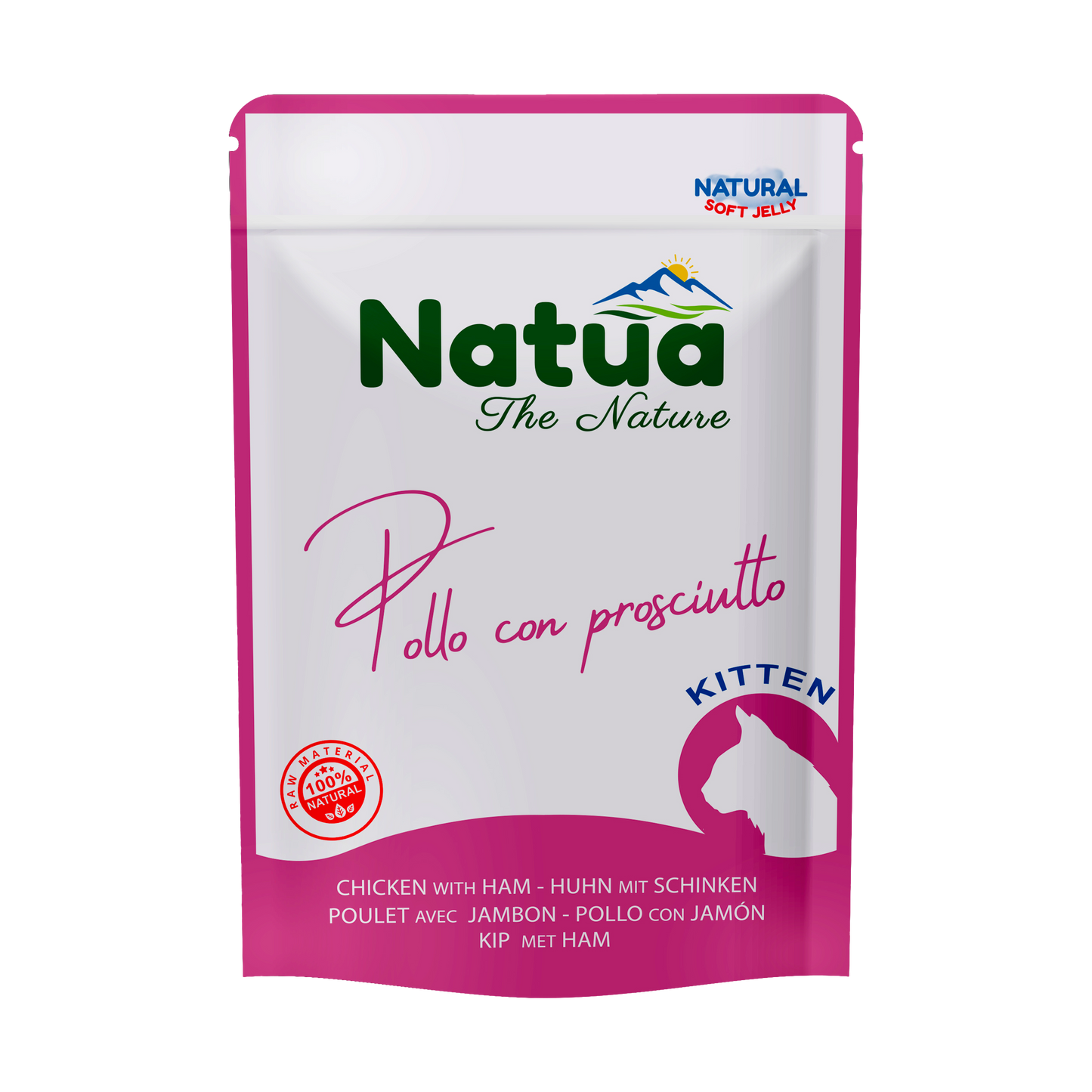 Natua Natural Pouch Cat Chicken with ham (kitten)
