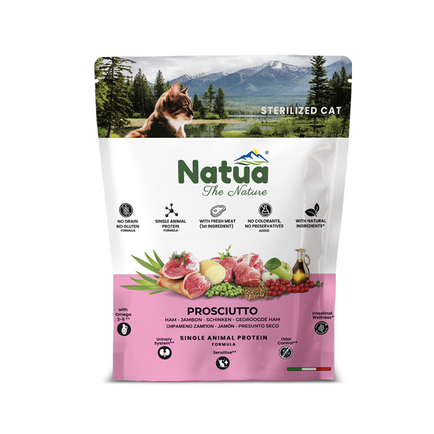 Natua Dry Sterilized Cat Ham 350g