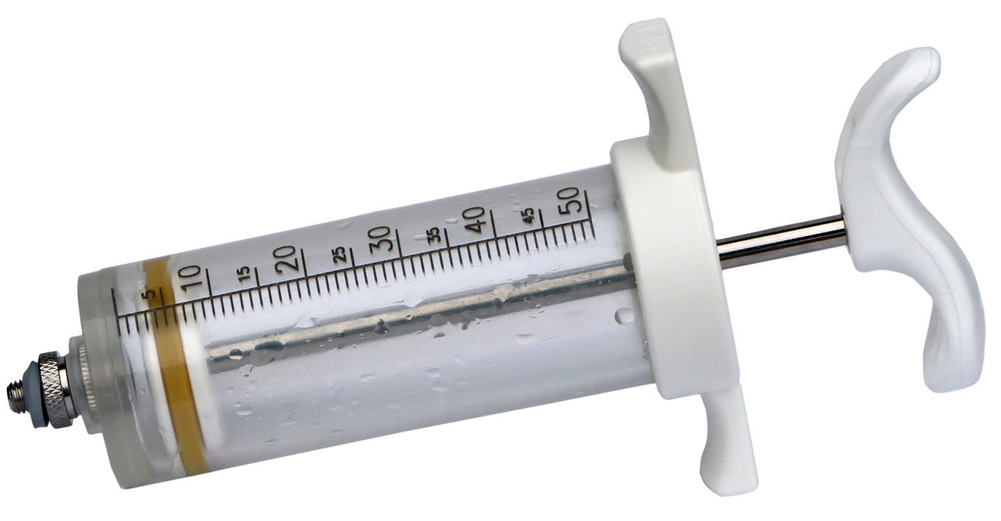 Nylon syringe 5ml threaded 50 ml