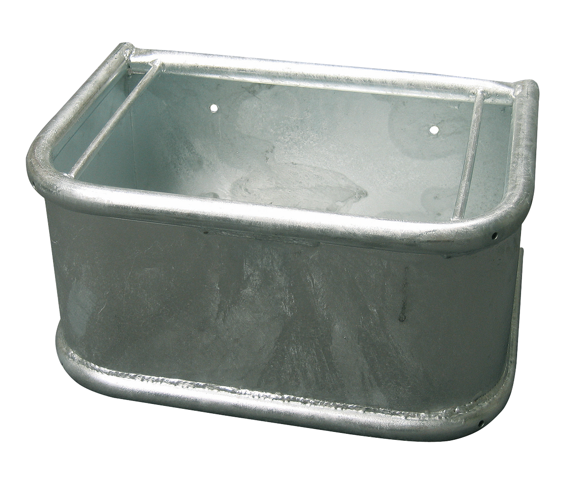 Feed Trough Horse galvanized steel 45x34x24cm RH