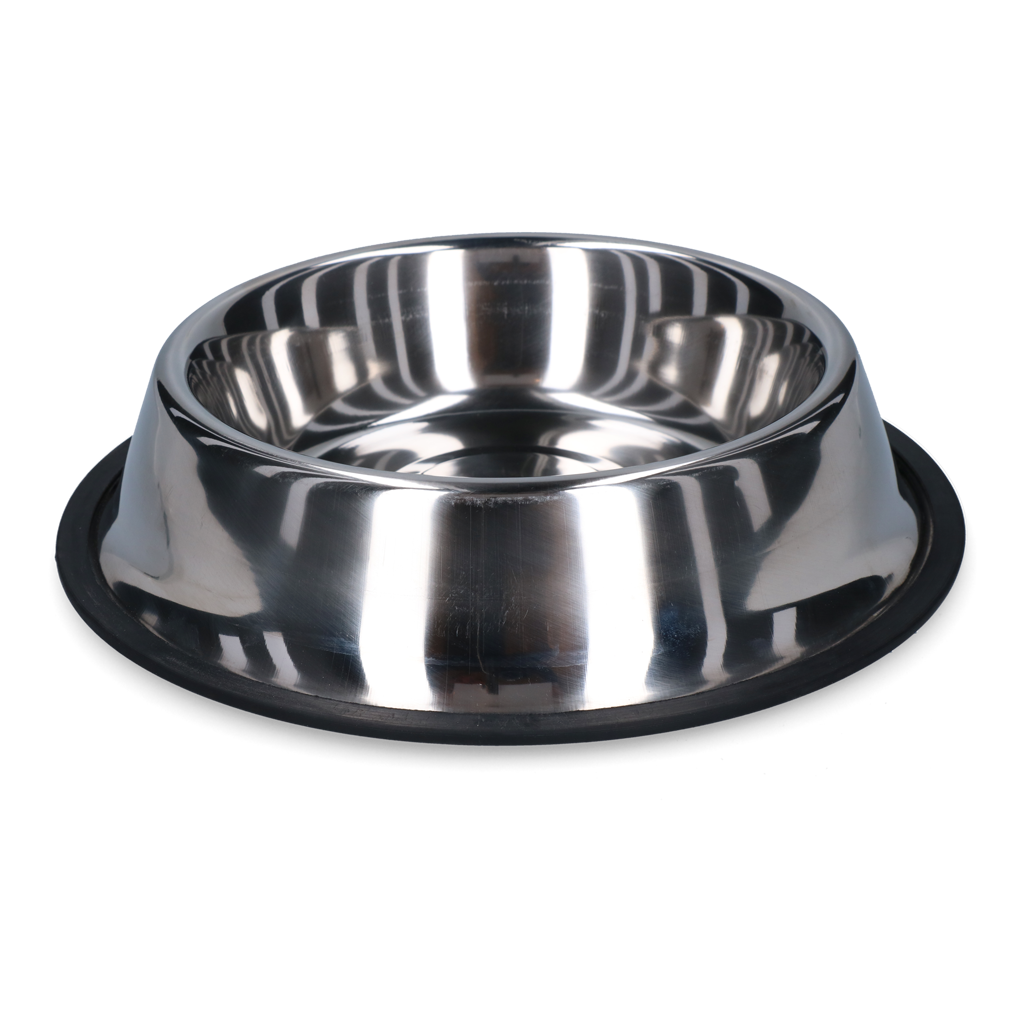 Anti-slip Food & Drinking Bowl Stainless Steel 2,80 ltr Ø 33 cm
