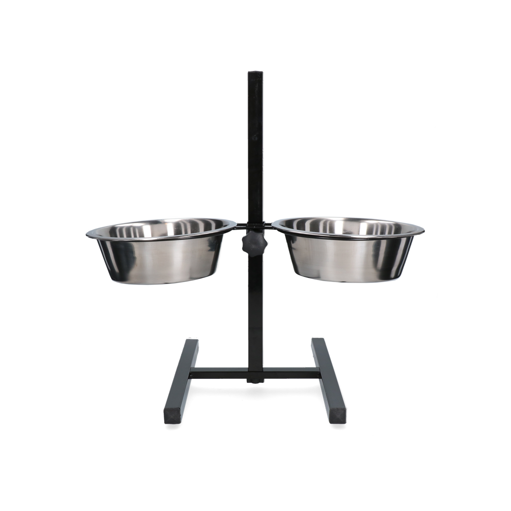 Feed and drinking bowl stainless steel T-stand Ø 25 cm (2.8 l)
