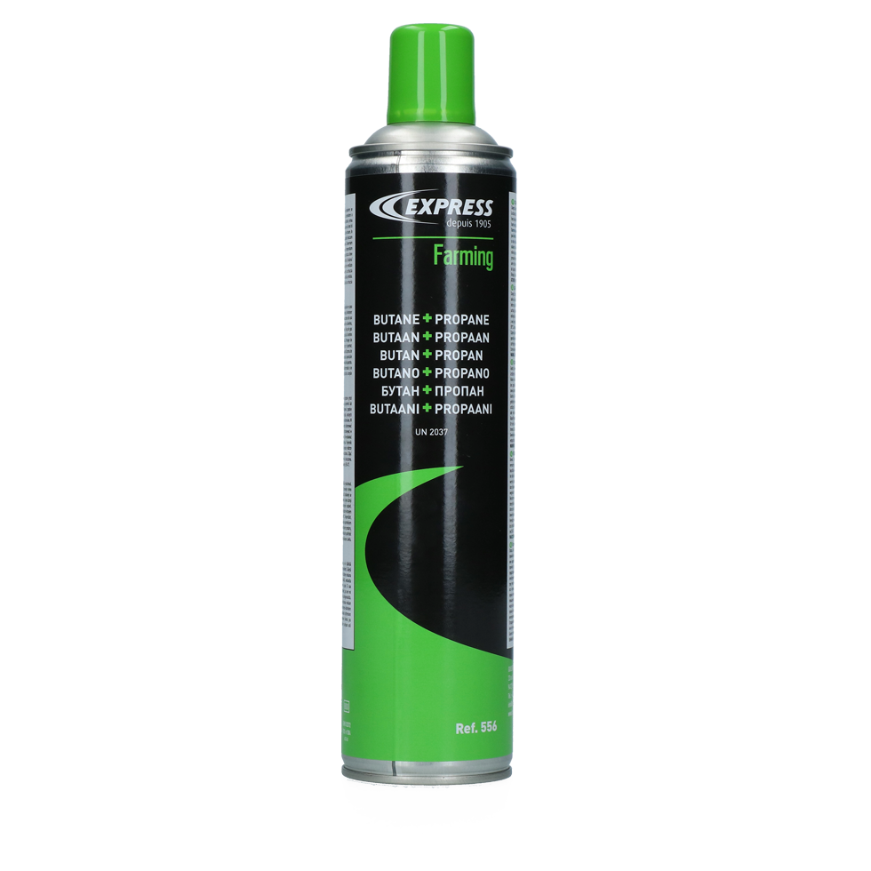 Express gas canister for udder hair remover