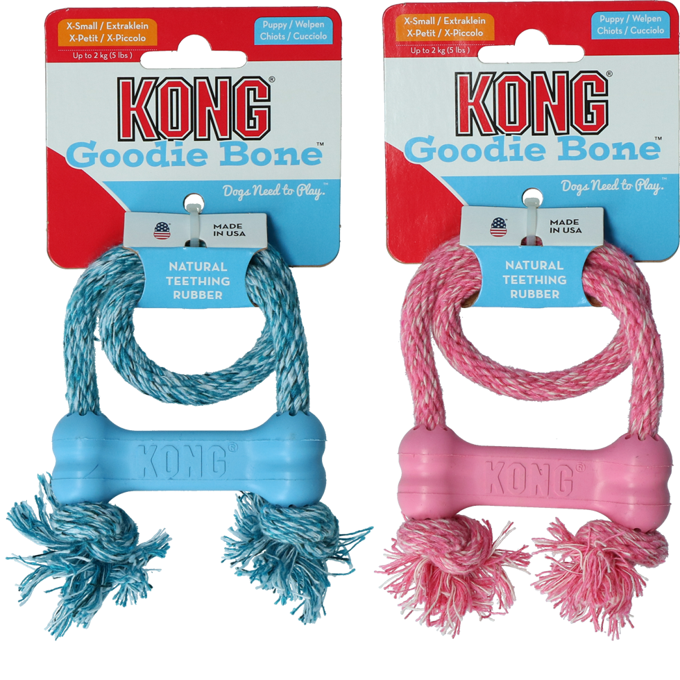 KONG Puppy Goodie Bone with rope XS EU