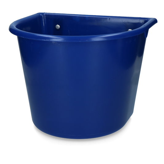Feed trough 15 l with hooks dark blue