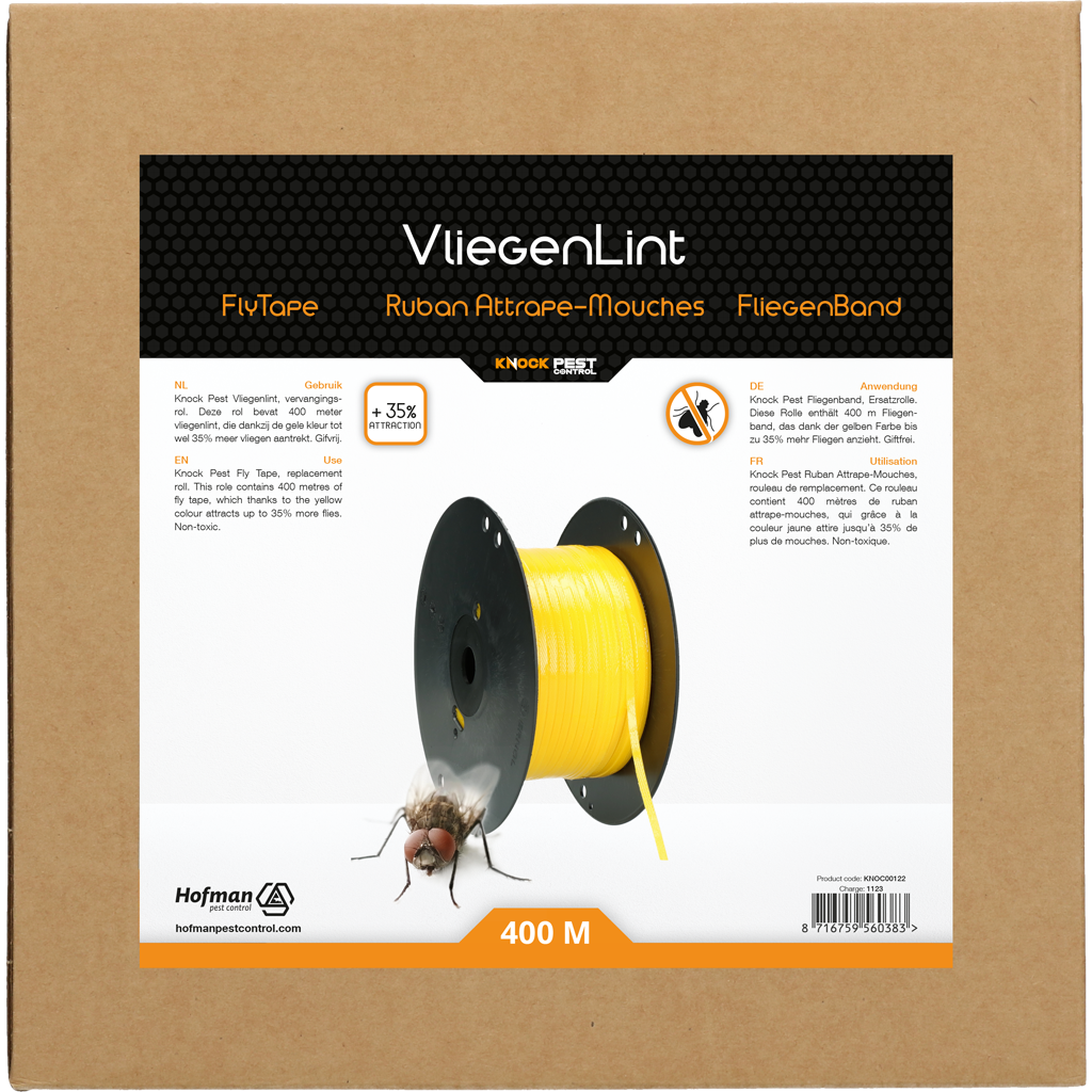 Knock Pest Fly Tape Replacement Roll 400 m