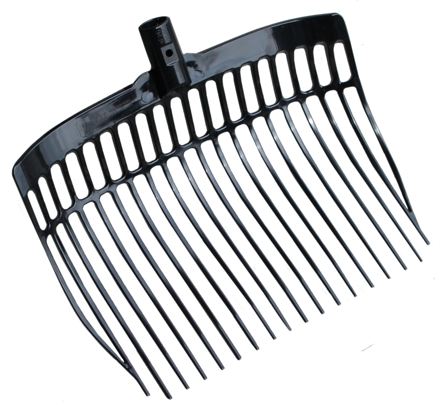 Shaving fork plastic black without handle