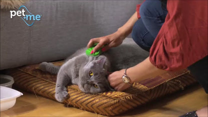 Pet+Me Cat long hair brush green