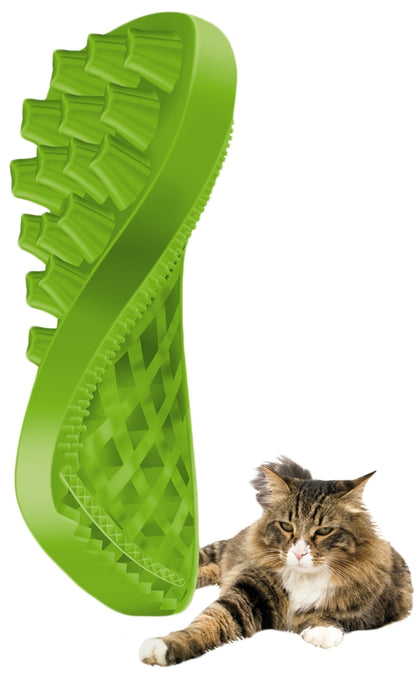 Pet+Me Cat long hair brush green