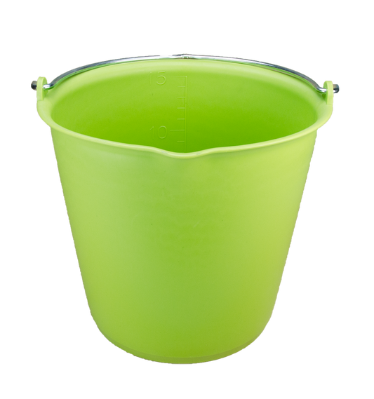 Bucket 15 l with pouring spout lime