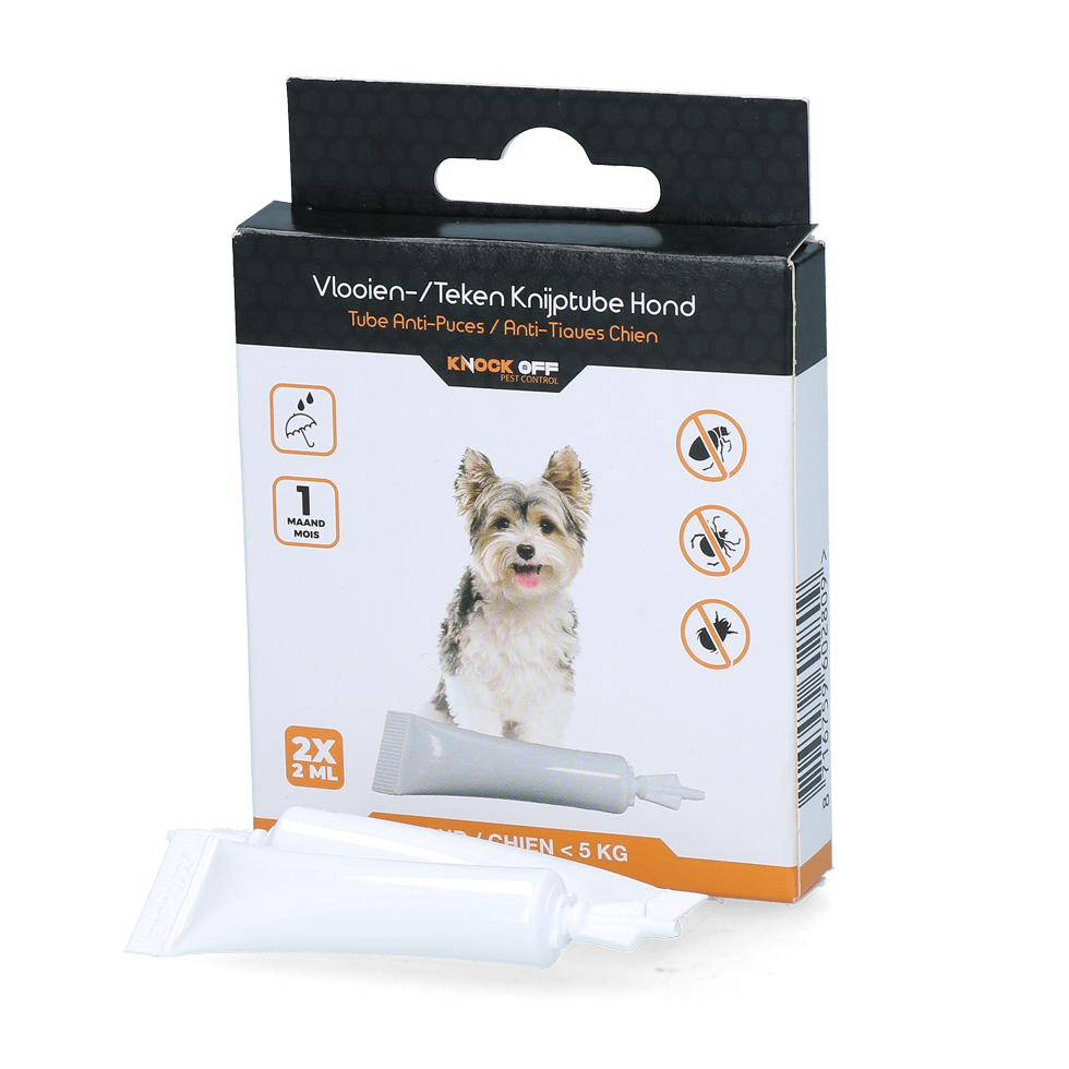 Knock Pest flea/tick squeeze tube dog <5 kg NL+FR