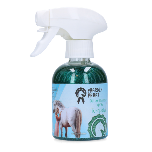 PaardenPraat Glitter Glamour Spray Turquoise