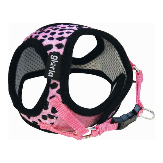 Dog Harness Gloria Leopard 27-35 cm Pink Size M