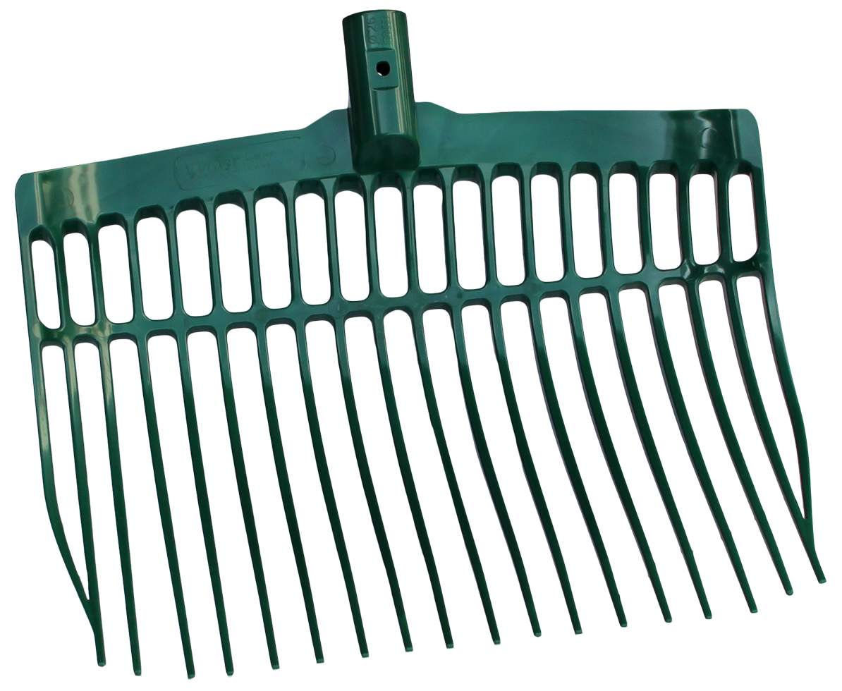 Shaving fork plastic green without handle