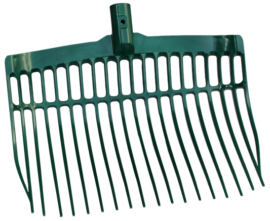 Shaving fork plastic green without handle