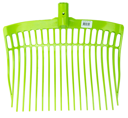Shaving fork plastic lime green without handle