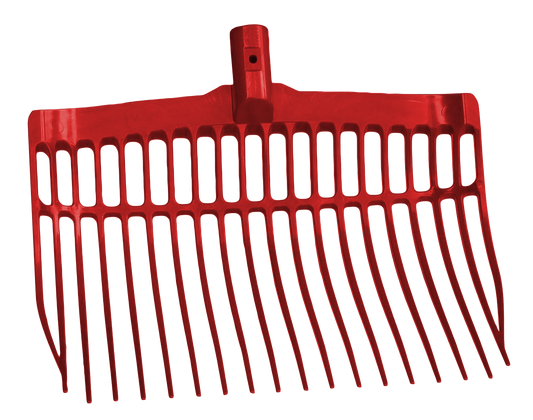 Shaving fork plastic red without handle
