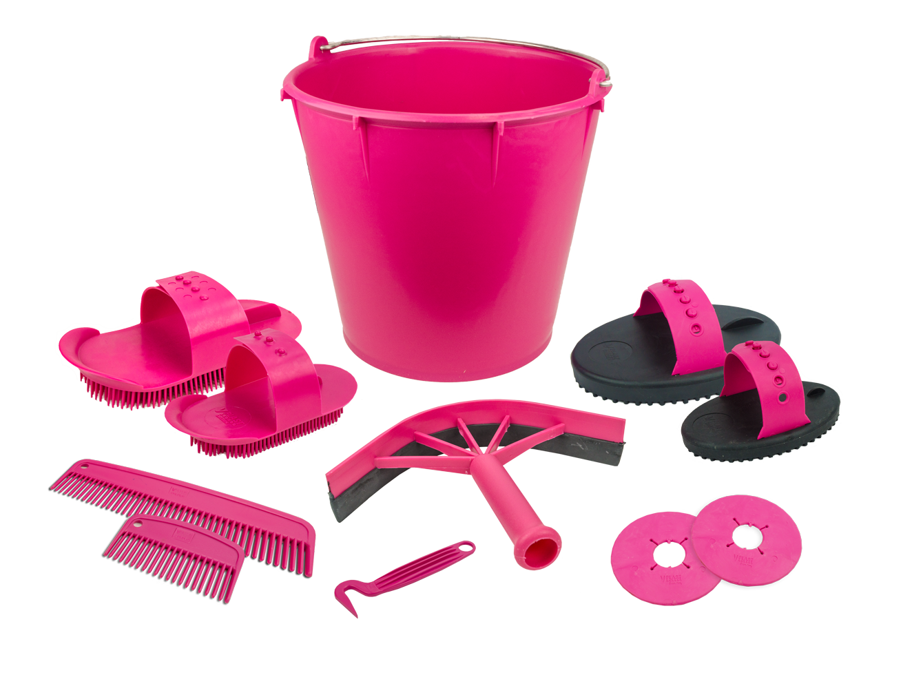 Grooming set 10 pieces in bucket navy blue