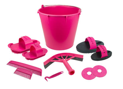 Grooming set 10 pieces in bucket navy blue