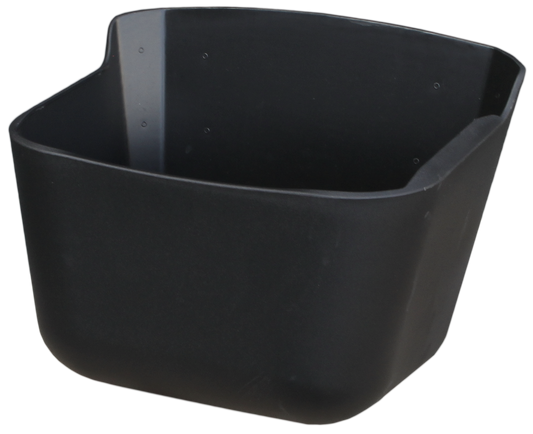 Feed/water bowl 15 l corner/wall anti spill and plug