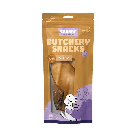 Braaaf Butchery Snacks Beef Ear 2 pcs