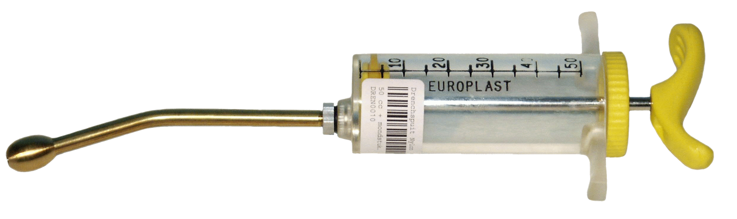 Drenching Syringe Nylon 50 ml + mouthpiece