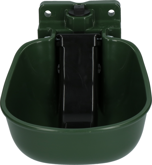 Water Bowl Plastic with spoon green