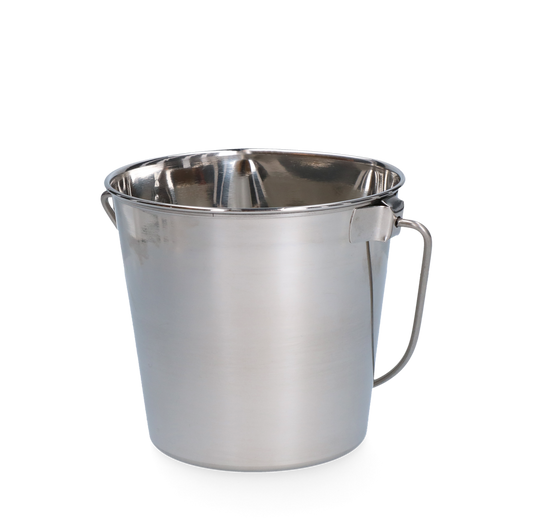 Stainless steel Bucket with flat side 0.95 l