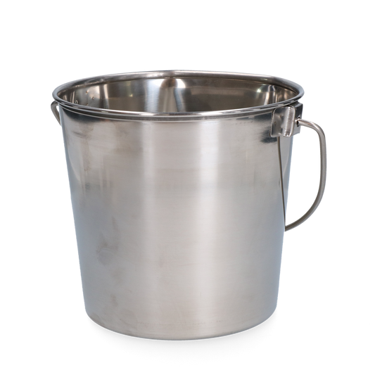 Stainless steel Bucket with flat side 3.71 l