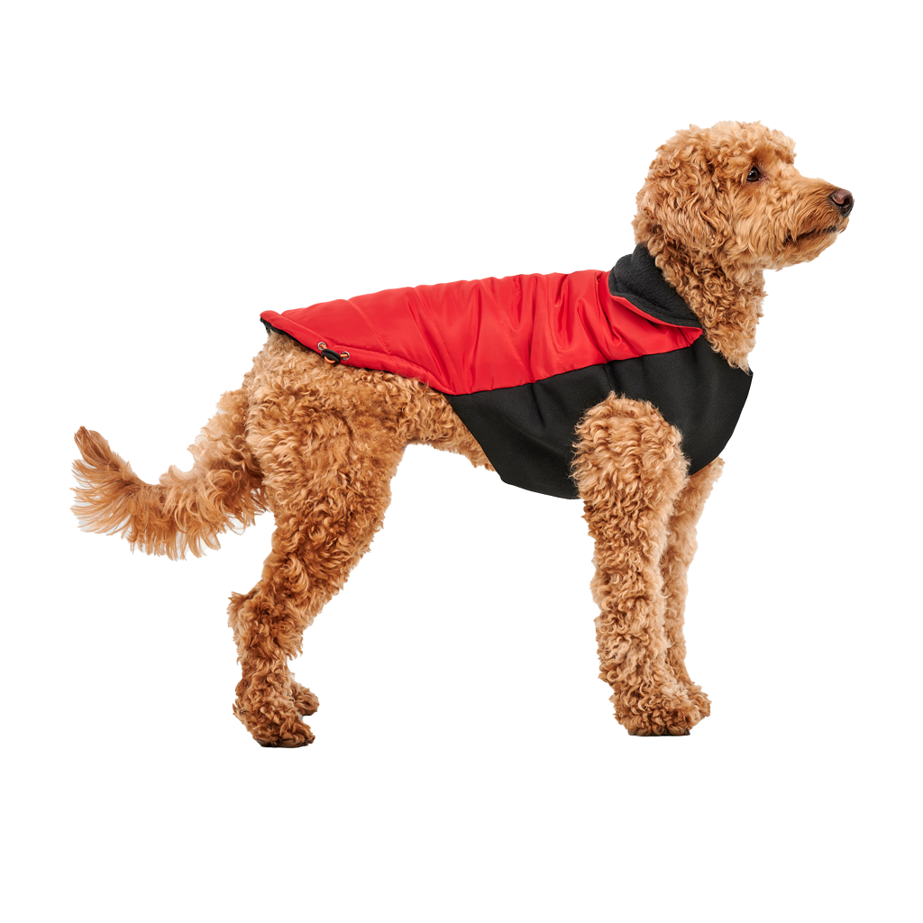 Goo-eez Mock Neck Signature Wrap Jacket S Red/Black