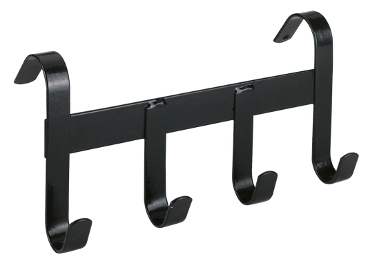 Bridle Bracket metal with 4 hooks to hang up black