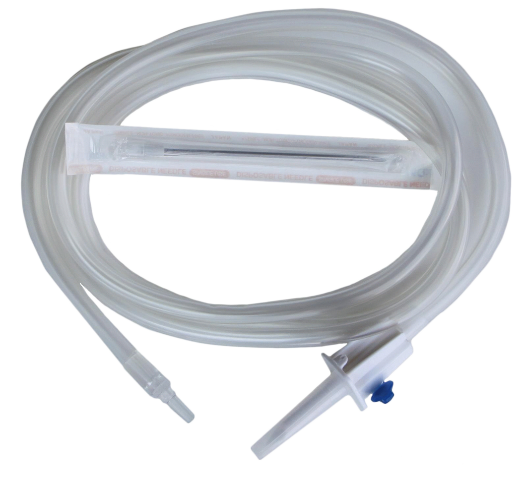 IV-set with piercing needle + needle
