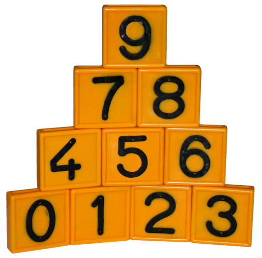 Cow belt marking number nr. 1 yellow 2