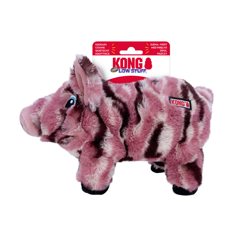 KONG Stripes Low Stuff Pig