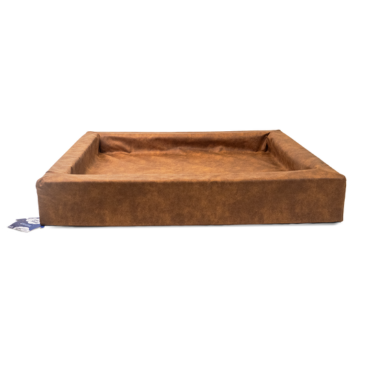 Let's Sleep Comfy Cushion Dog Basket L Cognac