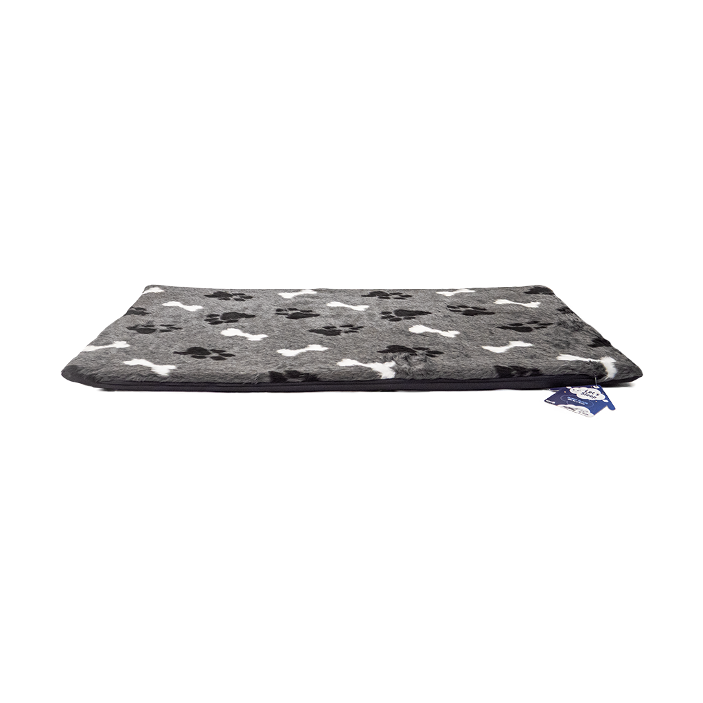 Let's Sleep Fluffy Floor Crate Cushion M Anthracite