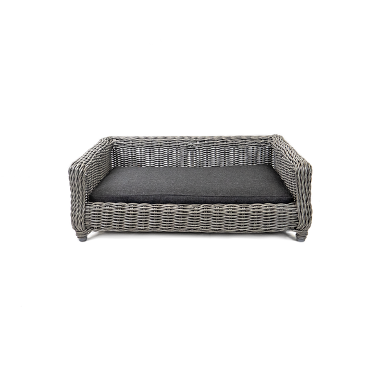 Let's Sleep Cozy Basket Wicker Dog Basket M Anthracite