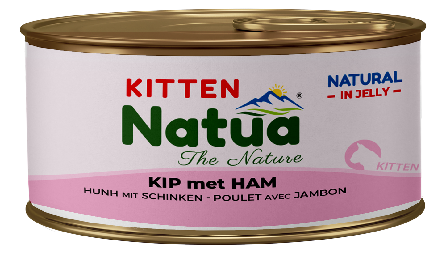 Natua Natural Classic Can Cat Chicken with ham (kitten)