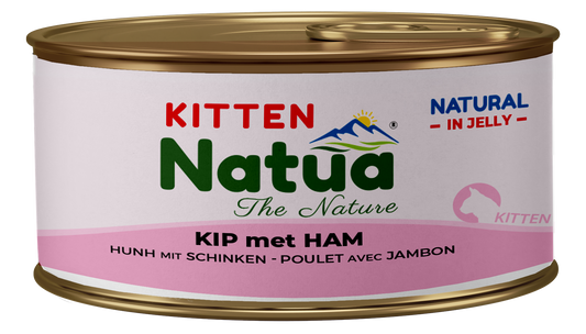 Natua Natural Classic Can Cat Chicken with ham (kitten)