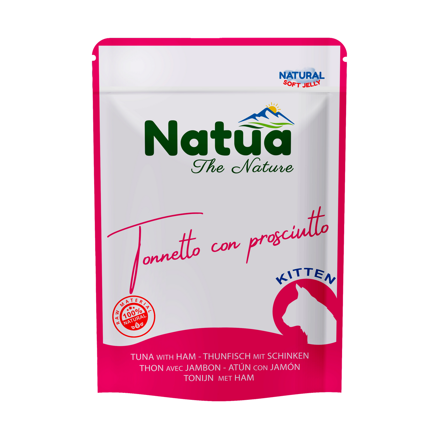 Natua Natural Pouch Cat Tuna with ham (kitten)
